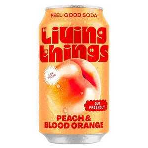 Living Things - Peach & Blood Orange Soda, 300ml