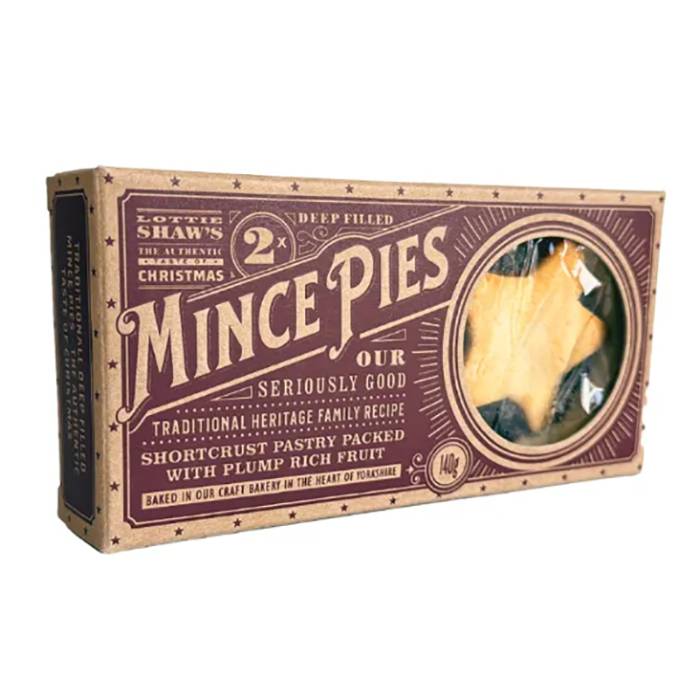 Lottie Shaw's - Seriously Good Mince Pies , 2 Pack (140g)