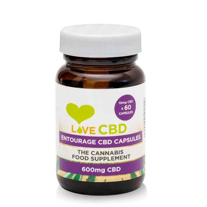 Love Cbd - Entourage 600mg 10mg Capsules, 60 Capsules