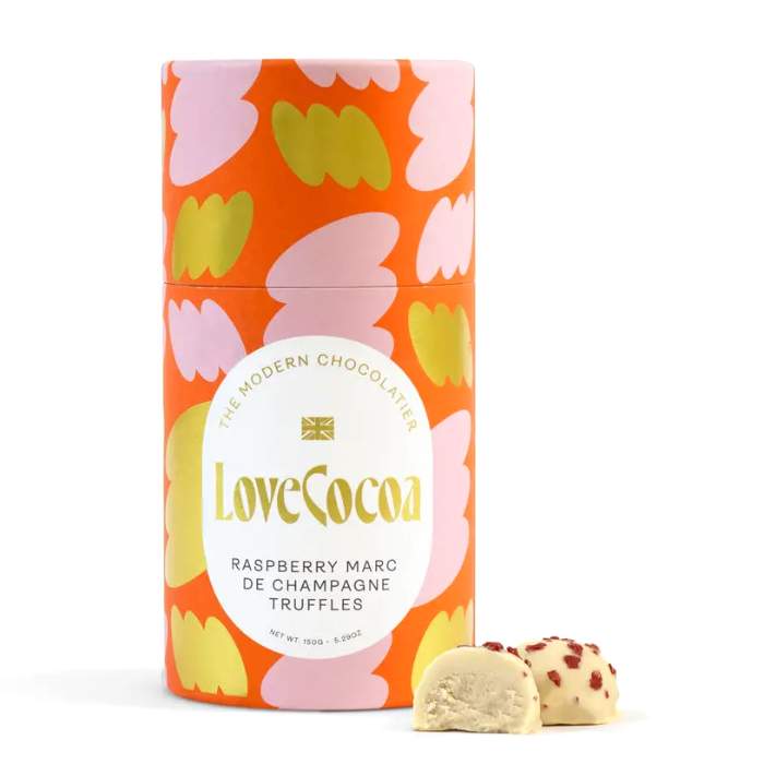 Love Cocoa - Raspberry Champagne Truffles, 150g  Pack of 10