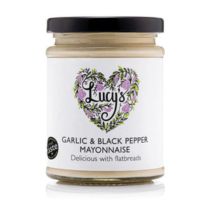Lucy's Dressings - Dressings Roasted Garlic & Black Pepper Mayonnaise, 250g | Pack of 6
