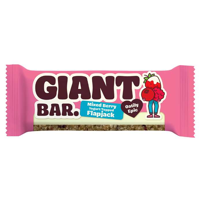 Ma Baker - Giant Bar Yogurt Topped Flapjack Berry, 90g