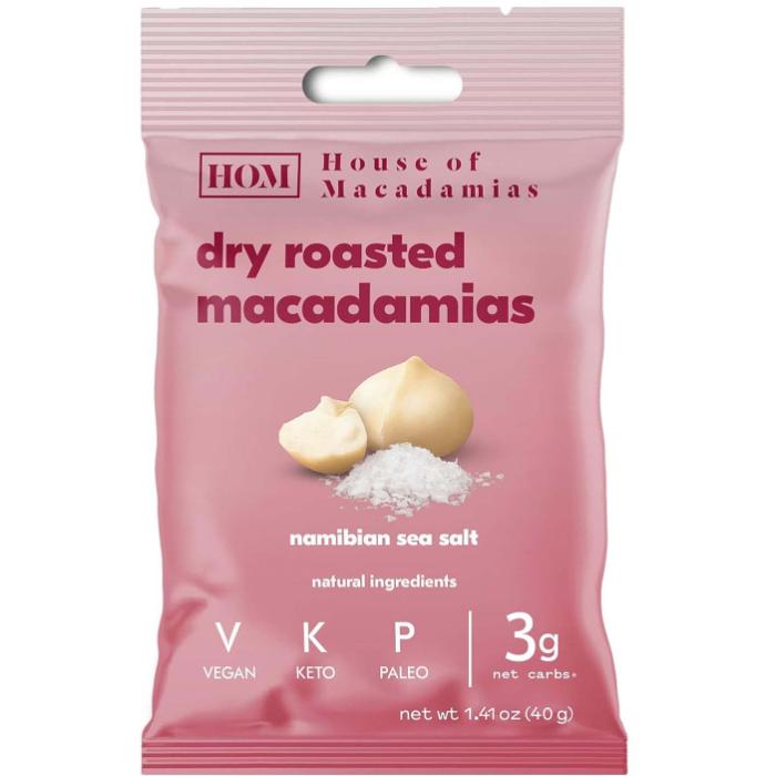 Macadamias - Macadamia Nuts with Namibian SeaSalt Org, 40g