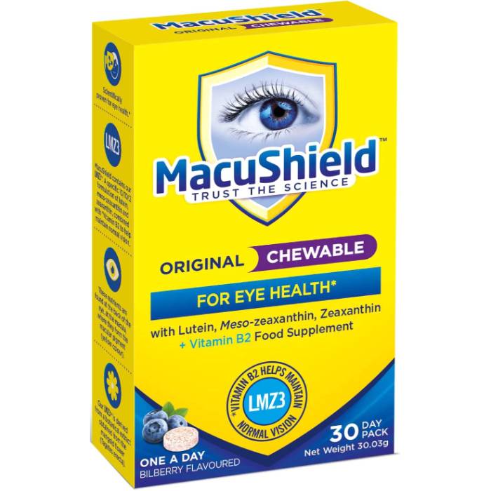 MacuShield - Original Chewable, 30 Capsules