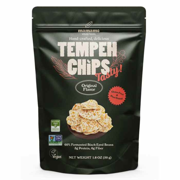 Mamame - Original Tempeh Chips, 50g  Pack of 12