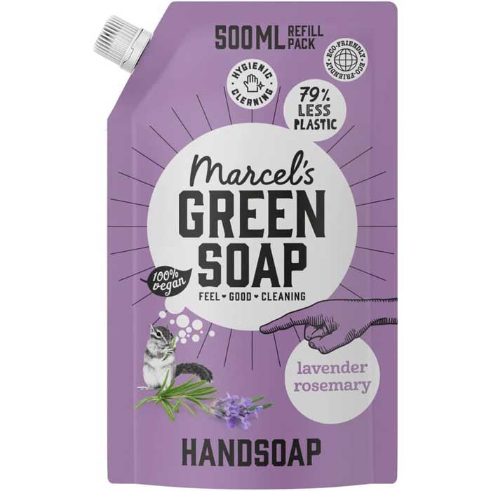 Marcels Green Soap - Lavender Rosemary Handsoap, Refill 500ml