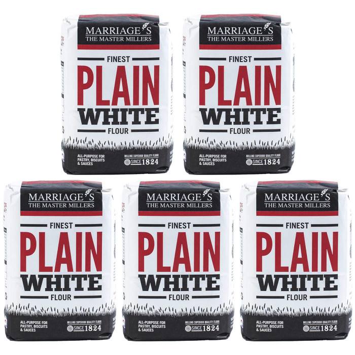 Marriages - Plain White Flour, 1.5kg  Pack of 5