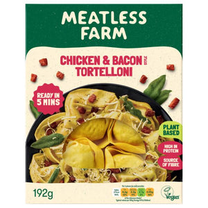 Meatless Farm - Chicken and Bacon Style Tortelloni, 192g