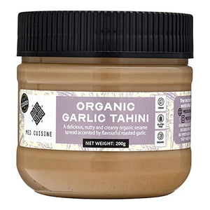 Med Cuisine - Organic Tahini PET, 200g - Pack of 12 | Multiple Options