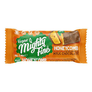 Mighty Fine - Vegan Salted Caramel Mylk Chocolate Bar, 30g | Pack of 15