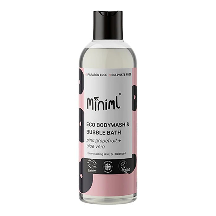 Miniml - Bodywash & Bubble Bath Pink Grapefruit & Aloe Vera, 500ml - Pack of 12