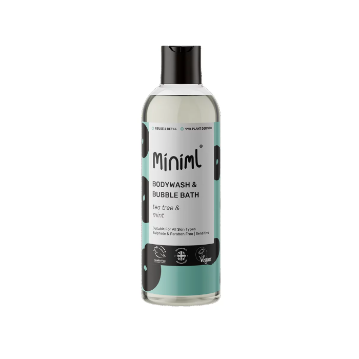 Miniml - Mint & Tea Tree Bodywash & Bath, 400ml  Pack of 6