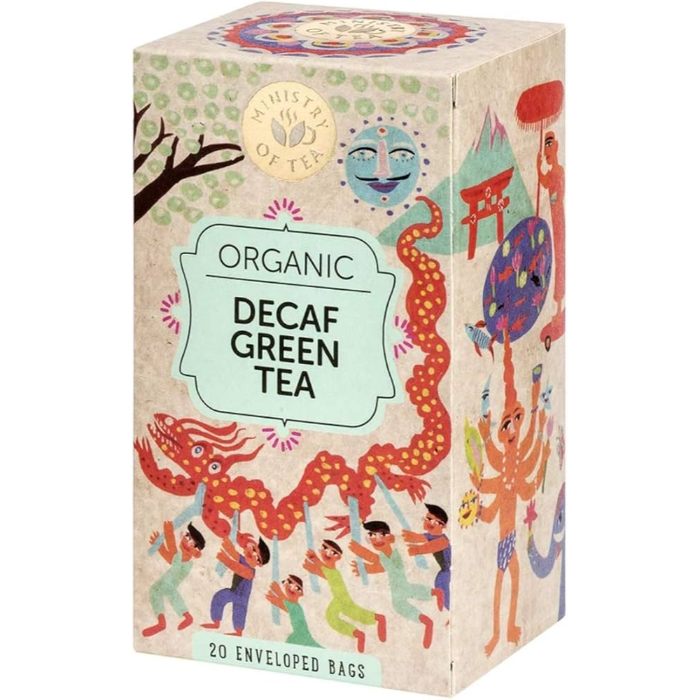 Ministry of Tea - Organic Decaf Green Tea, 20 Bags