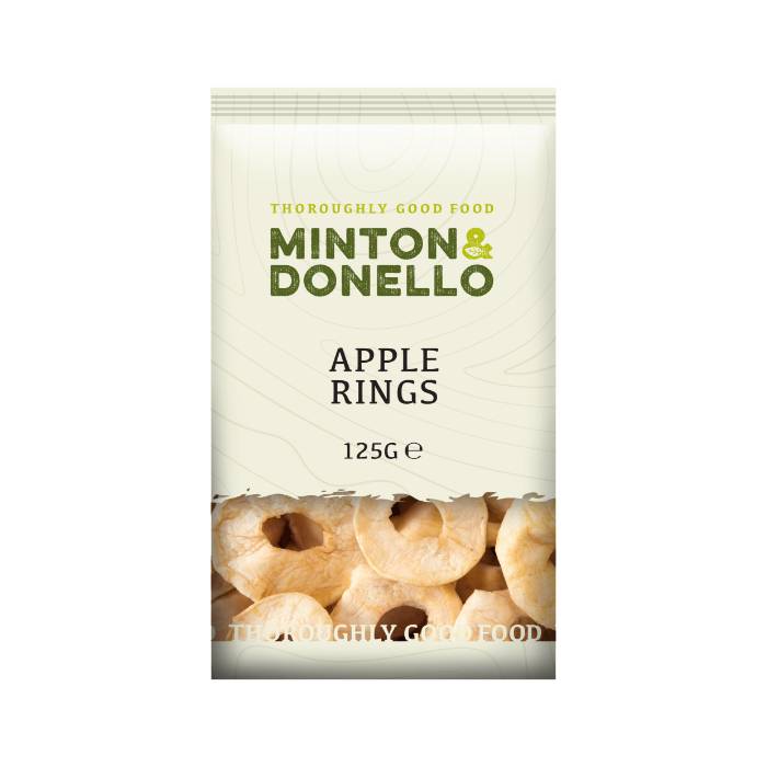 Minton & Donello - Apple Rings, 125g  Pack of 6