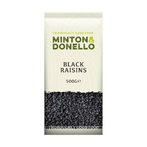 Minton & Donello - Black Raisins, 500g | Pack of 6