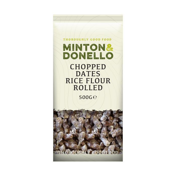 Minton & Donello - Chopped Dates Rice Flour Rolled, 500g  Pack of 6