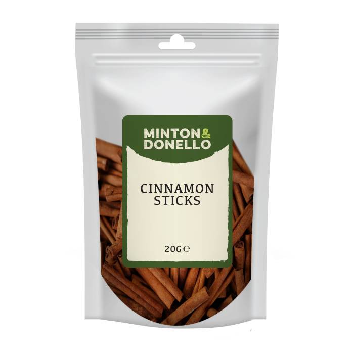 Minton & Donello - Cinnamon Sticks, 20g  Pack of 10