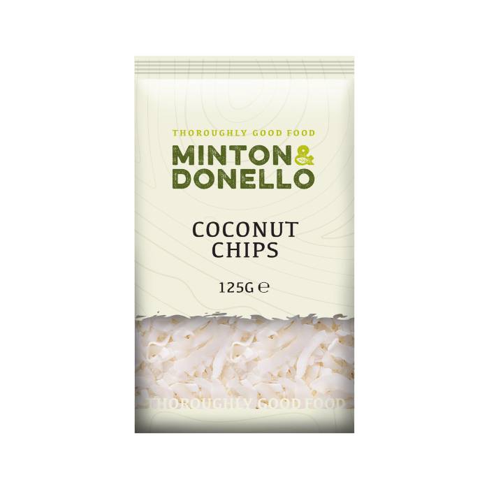 Minton & Donello - Coconut Chips, 125g  Pack of 6