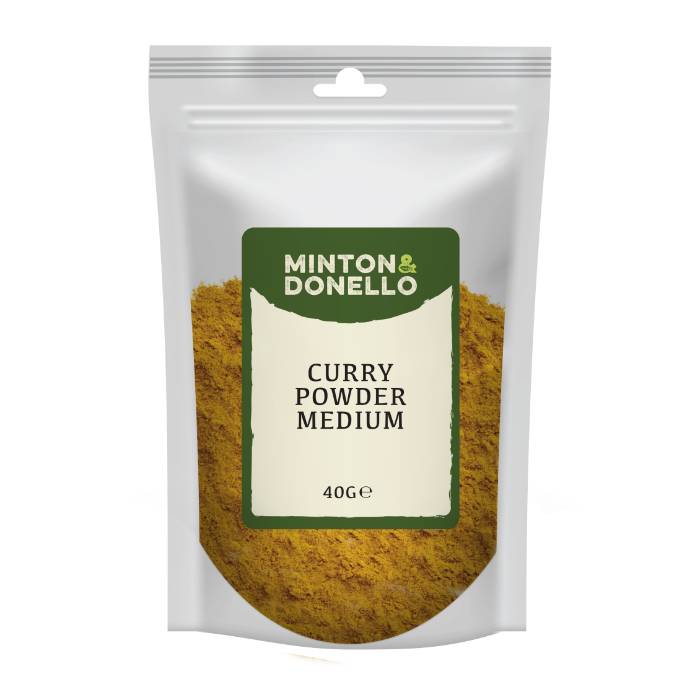 Minton & Donello - Curry Powder Medium, 40g  Pack of 10