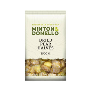 Minton & Donello - Dried Pear Halves, 250g | Pack of 6