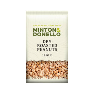 Minton & Donello - Dry Roasted Peanuts | Multiple Sizes | Pack of 6