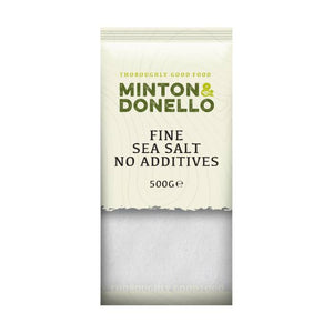 Minton & Donello - Fine Sea Salt No Additives | Pack of 6 | Multiple Sizes