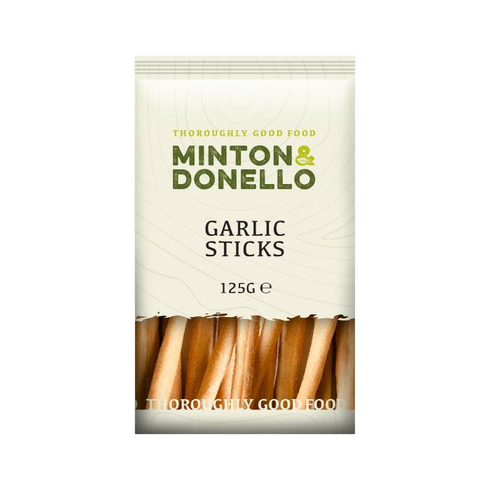 Minton & Donello - Garlic Sticks,125g  Pack of 6