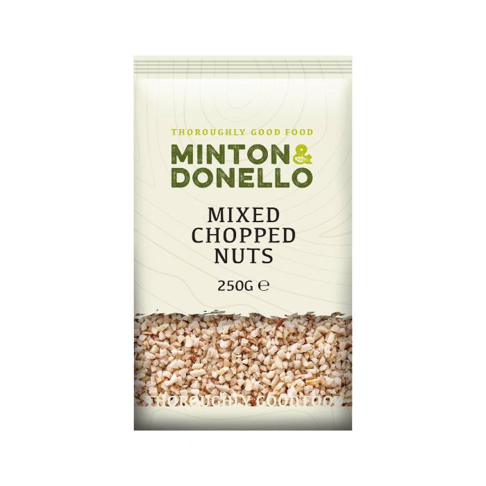 Minton & Donello - Mixed Chopped Nuts, 250g  Pack of 6