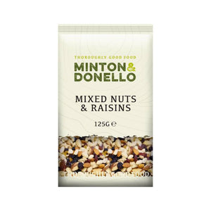 Minton & Donello - Mixed Nuts & Raisins | Pack of 6 | Multiple Sizes