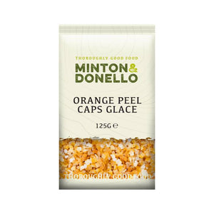 Minton & Donello - Orange Peel Caps Glace, 125g | Pack of 6