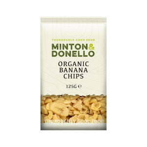 Minton & Donello - Organic Banana Chips, 125g | Pack of 6