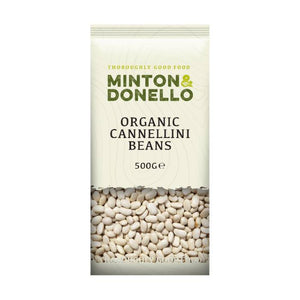 Minton & Donello - Organic Cannellini Beans, 500g | Pack of 6