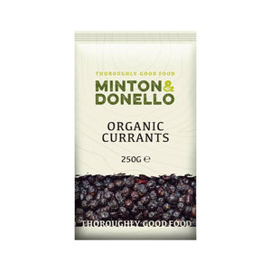 Minton & Donello - Organic Currants, 250g | Pack of 6