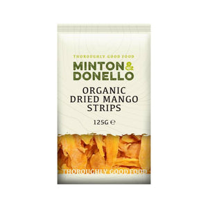 Minton & Donello - Organic Dried Mango Strips, 125g | Pack of 6