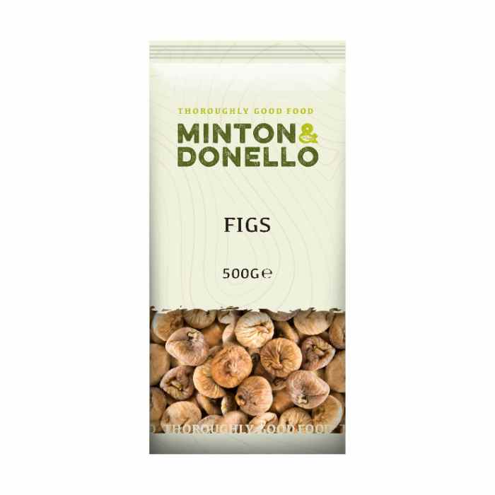 Minton & Donello - Organic Figs, 500g  Pack of 6