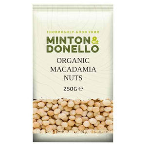 Minton & Donello - Organic Macadamia, 250g | Pack of 6