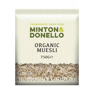 Minton & Donello - Organic Muesli Base, 750g | Pack of 6