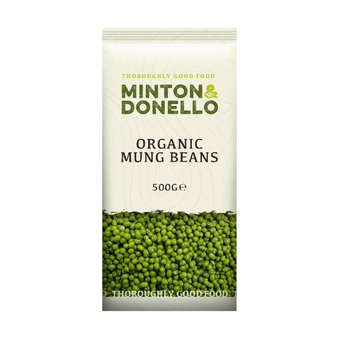 Minton & Donello - Organic Mung Beans, 500g  Pack of 6