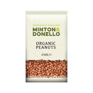 Minton & Donello - Organic Peanuts, 250g | Pack of 6