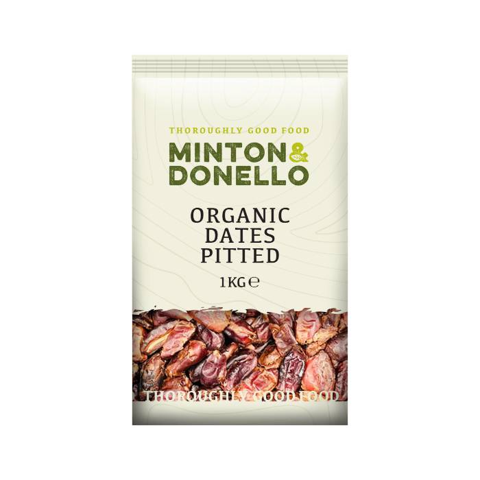 Minton & Donello - Organic Pitted Dates, 1000g  Pack of 6