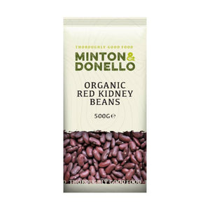 Minton & Donello - Organic Red Kidney Beans, 500g | Pack of 6