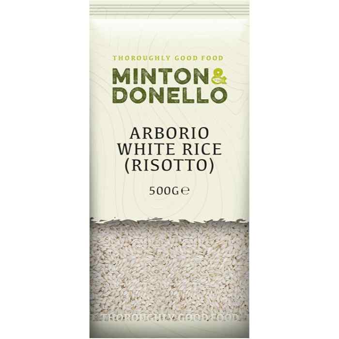 Minton & Donello - Organic Risotto Rice Arborio, 500g  Pack of 6