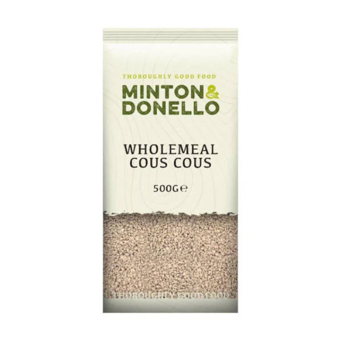 Minton & Donello - Organic Wholemeal Couscous, 500g - Pack of 6