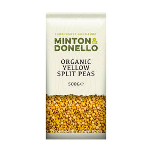 Minton & Donello - Organic Yellow Split Peas, 500g | Pack of 6