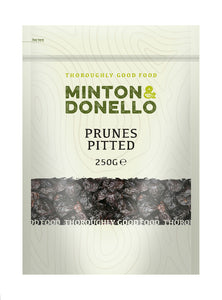 Minton & Donello - Organicanic Prunes Pitted, 250g | Pack of 6