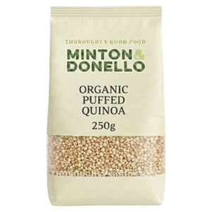 Minton & Donello - Organicanic Quinoa Puffs, 250g | Pack of 6