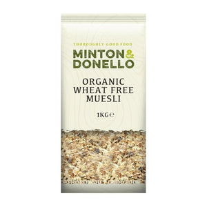 Minton & Donello - Organicanic Wheat Free Muesli, 1kg | Pack of 6