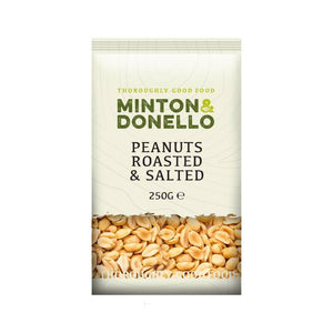 Minton & Donello - Peanuts Roasted & Salted | Pack of 6 | Multiple Sizes