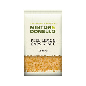 Minton & Donello - Peel Lemon Caps Glace, 125g | Pack of 6