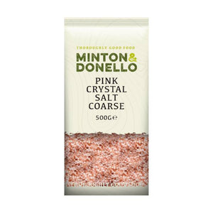 Minton & Donello - Pink Crystal Salt Coarse | Pack of 6 | Multiple Sizes